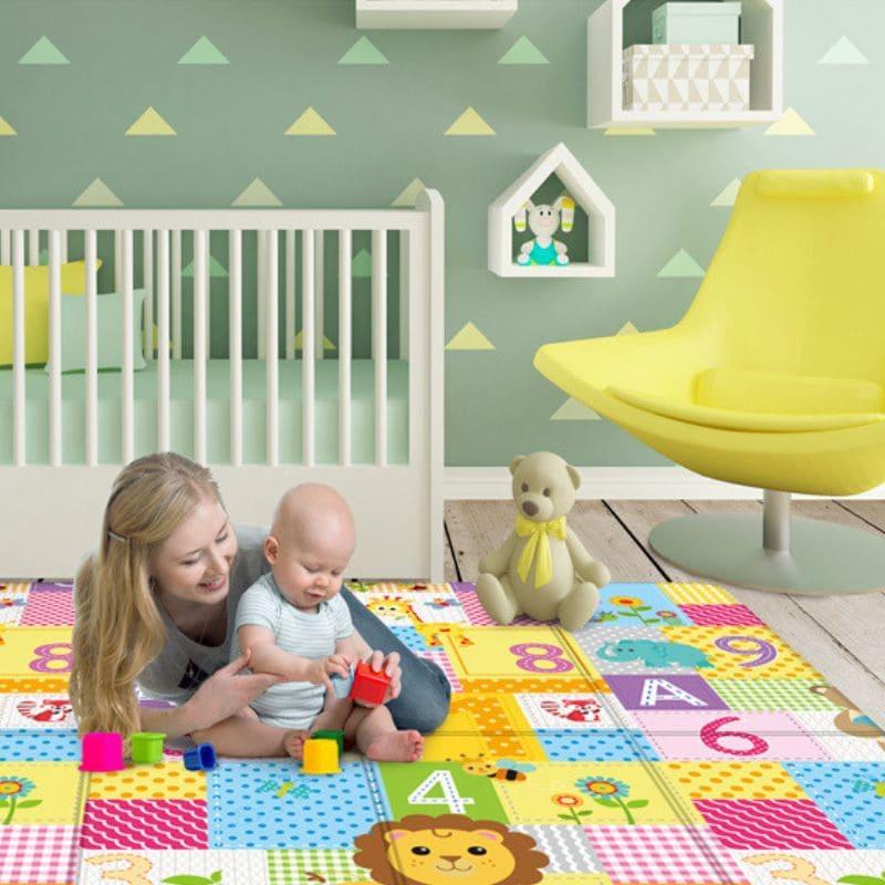 Tapis d'éveil bébé pliable réversible XXL | SweetZone