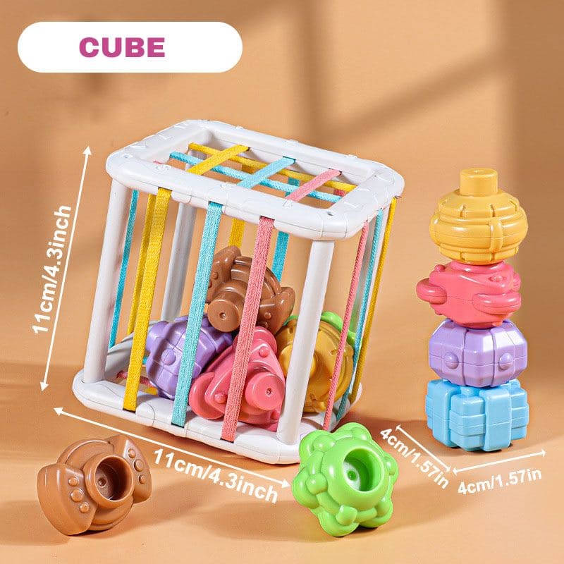 Jouet d'Éveil Bébé : Blocs Éducatifs Multifonctions | BabyCubix