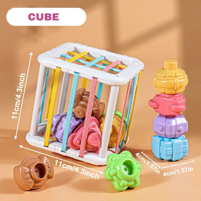 Jouet d'Éveil Bébé : Blocs Éducatifs Multifonctions | BabyCubix