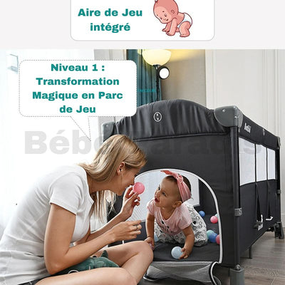 Berceau Bébé - Pliable 4 en 1 Multifonction | EvoluBed