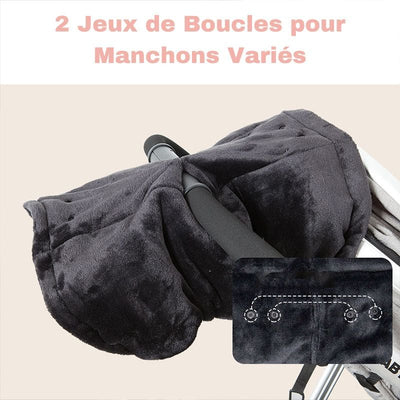 Couvre-main d'hiver pour poussette avec porte-téléphone | HandyWarm