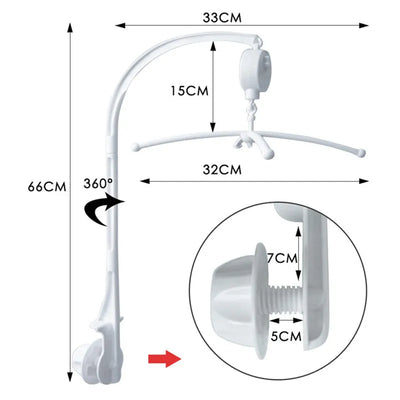 Boîte à musique mobile CPull pour nouveau-né