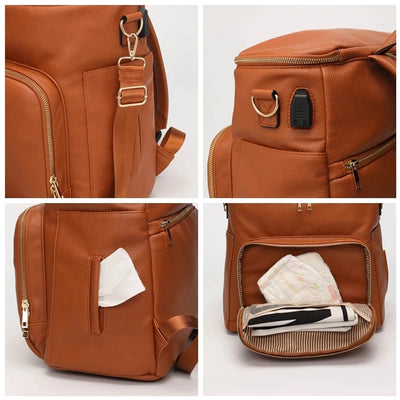 Sac à langer en cuir pour bébé