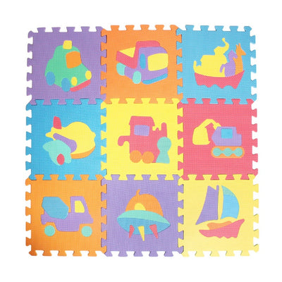 Tapis de jeu doux en mousse avec motif animal et lettre pour bébé