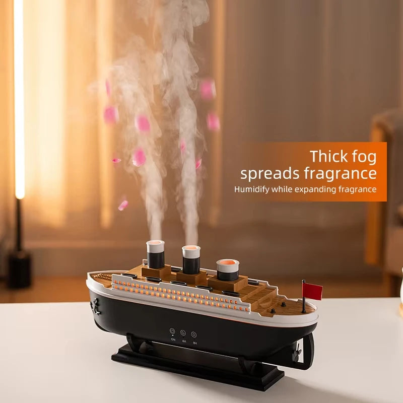 Humidificateur Titanic en mode brume dense