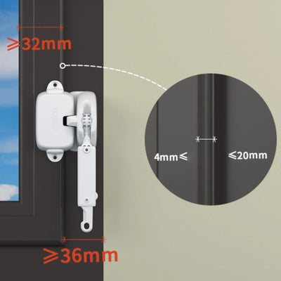 Restricteur de fenêtre réglable pour la protection des enfants
