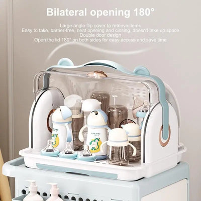 Sèche-biberon avec couvercle anti-poussière