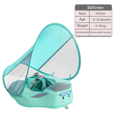 Anneau de natation flottant et allongé pour bébé
