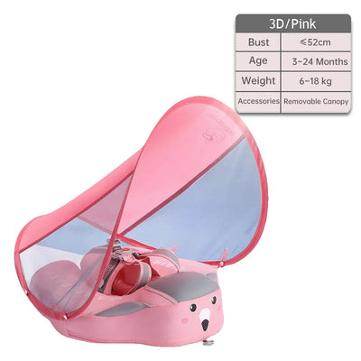 Anneau de natation flottant et allongé pour bébé