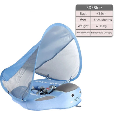 Anneau de natation flottant et allongé pour bébé