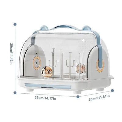 Sèche-biberon avec couvercle anti-poussière