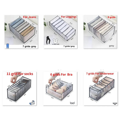 Rangements tiroirs vêtements