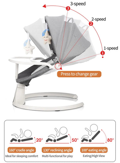 Chaise à bascule électrique pour bébé