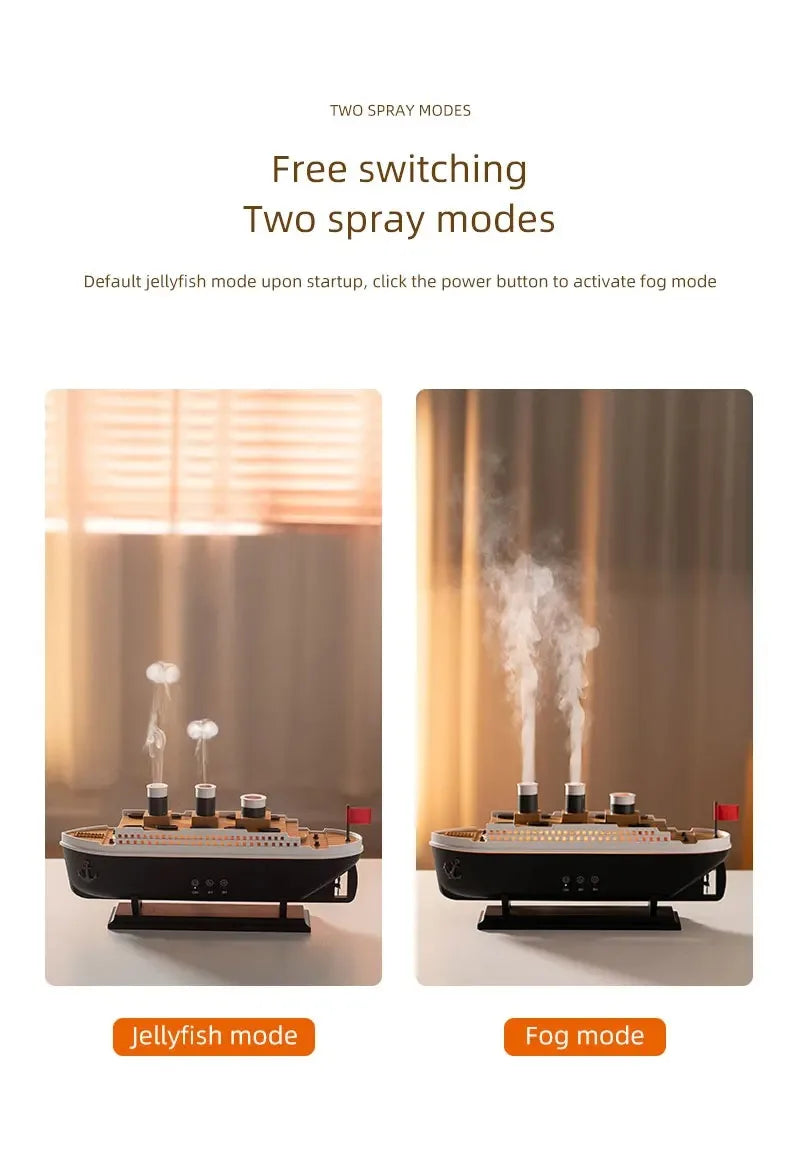 Deux modes de diffusion : mode méduse et mode brume
