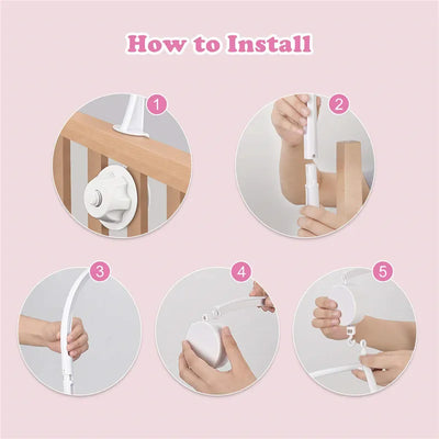 Boîte à musique mobile CPull pour nouveau-né