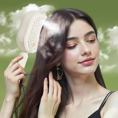 Brosse à cheveux électrique 3-en-1 avec coussin d'air massant
