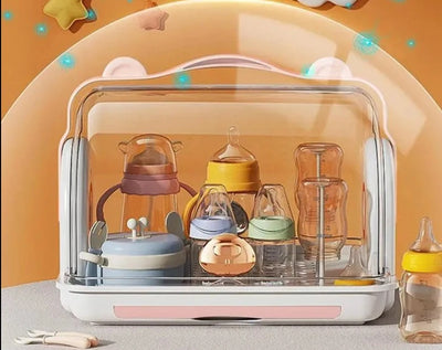 Sèche-biberon avec couvercle anti-poussière