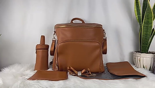 Sac à langer en cuir pour bébé